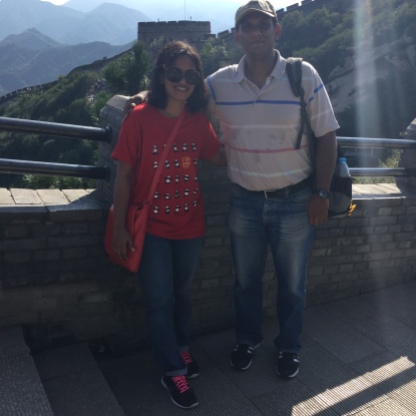 Sis and I at the Great Wall